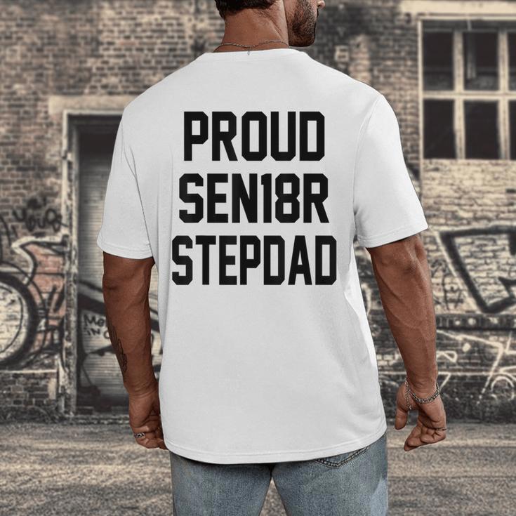 Stepfather SEN18R Graduation Party Stepdad Senior 2018 Shirt Men's Back Print T-Shirt