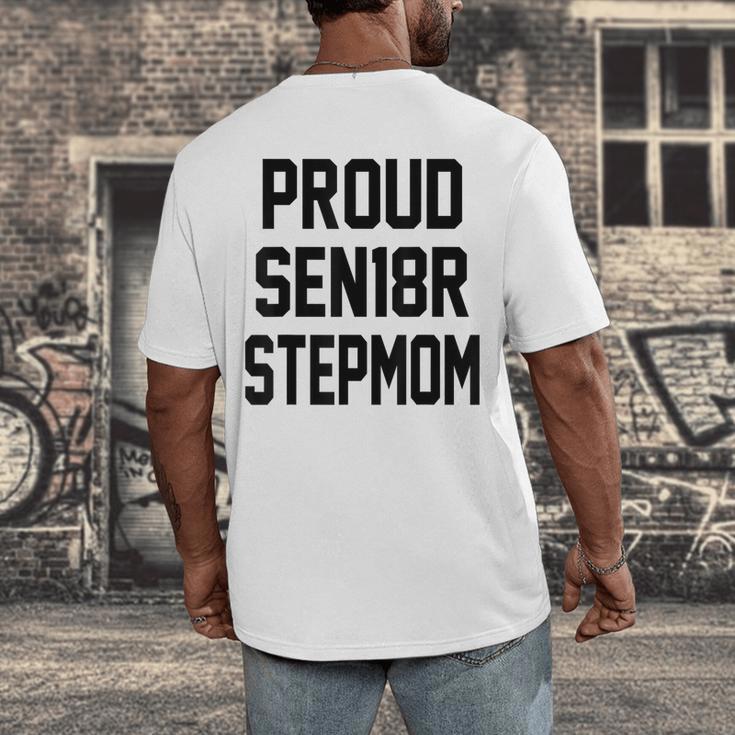 Stepmom Stepmother SEN18R Grad Senior Graduation Party Shirt Men's Back Print T-Shirt