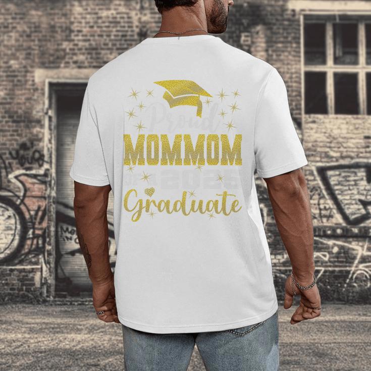 Super Proud Mommom Of 2025 Graduate Senior Graduation Family Premium Men's Back Print T-Shirt