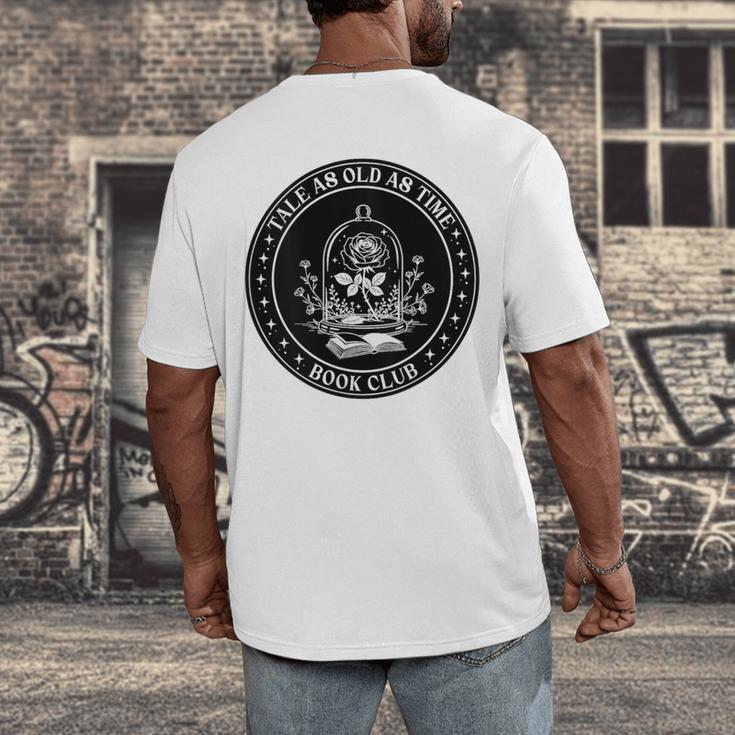 Tale As Old As Time Book Club Rose Men's Back Print T-Shirt