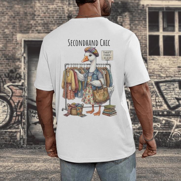 Thrifting Goose Vintage Fashion Book Lover Men's Back Print T-Shirt Thrifting Goose Vintage Fashion Book Lover Men's Back Print T-Shirt