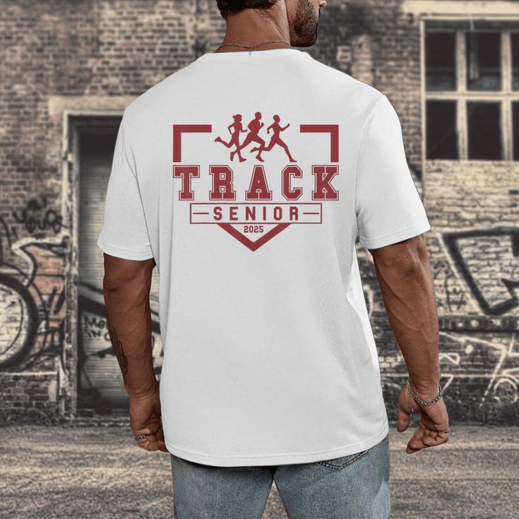Track Senior Night Track Senior 2025 Graduation 36 Men's Back Print T-Shirt