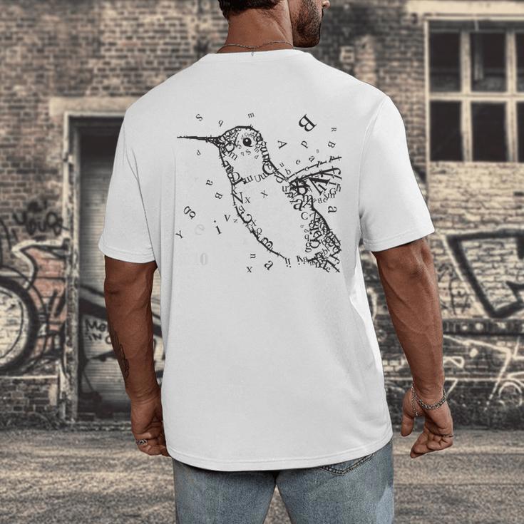Tucson Festival Of Books TFOB 2010 Hummingbird Mascot Men's Back Print T-Shirt Tucson Festival Of Books TFOB 2010 Hummingbird Mascot Men's Back Print T-Shirt