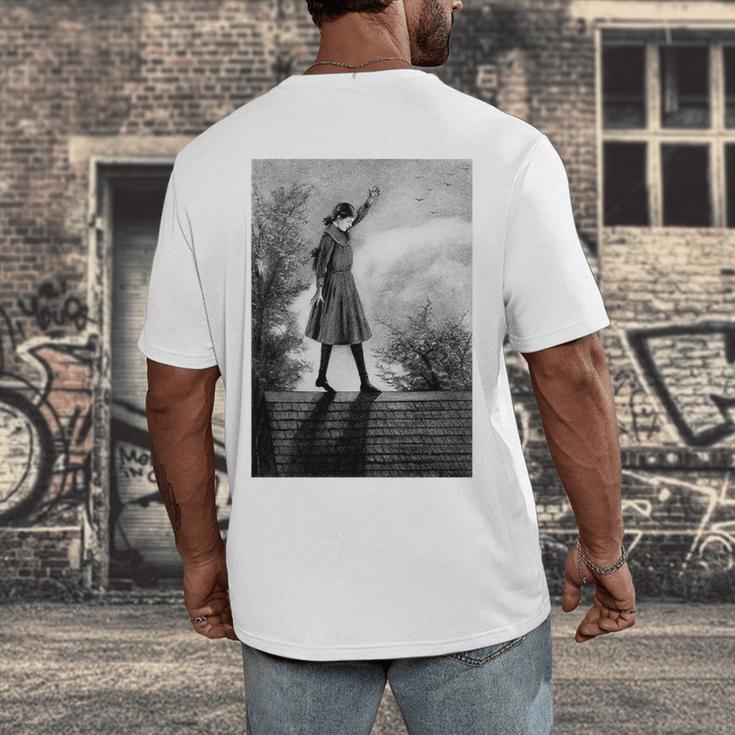 Vintage Anne Of Green Gables -Roof Scene From Book Premium Tri-Blend T-Shirt Men's Back Print T-Shirt