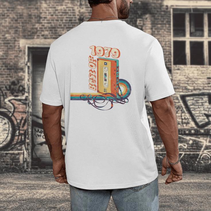 Vintage Best Of 1979 41st Birthday Graduation Cassette Tape Men's Back Print T-Shirt