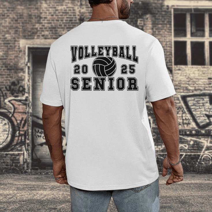 Volleyball Senior Night Volleyball Senior 2025 Graduation 28 Men's Back Print T-Shirt