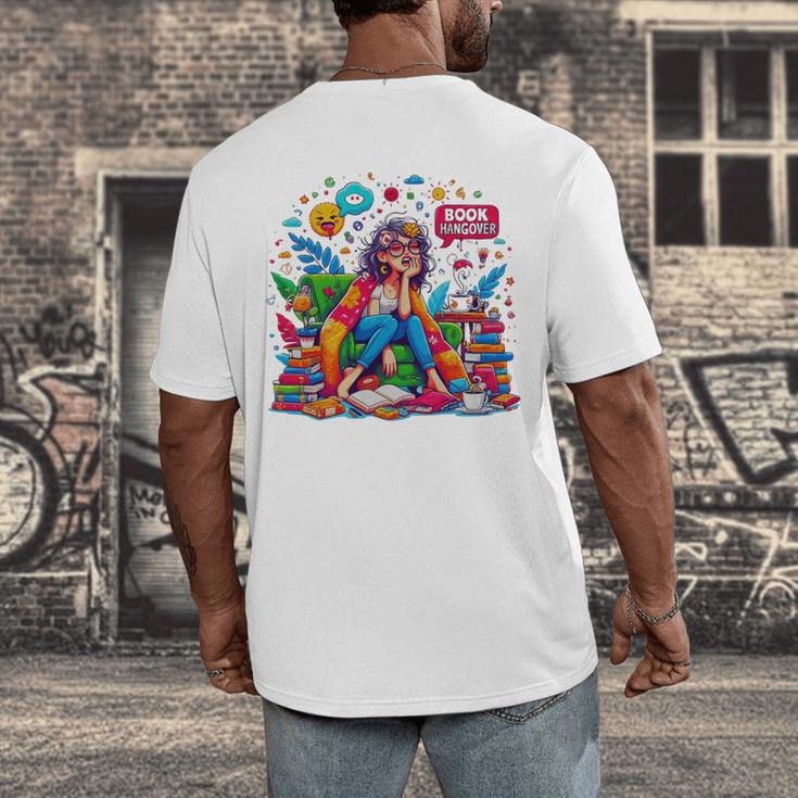 Woman Book Lover Book Hangover Woman Premium Tri-Blend Men's Back Print T-Shirt Woman Book Lover Book Hangover Woman Premium Tri-Blend Men's Back Print T-Shirt