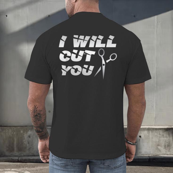 2018 Cosmetology Graduation Design Hair Stylists Men's Back Print T-Shirt