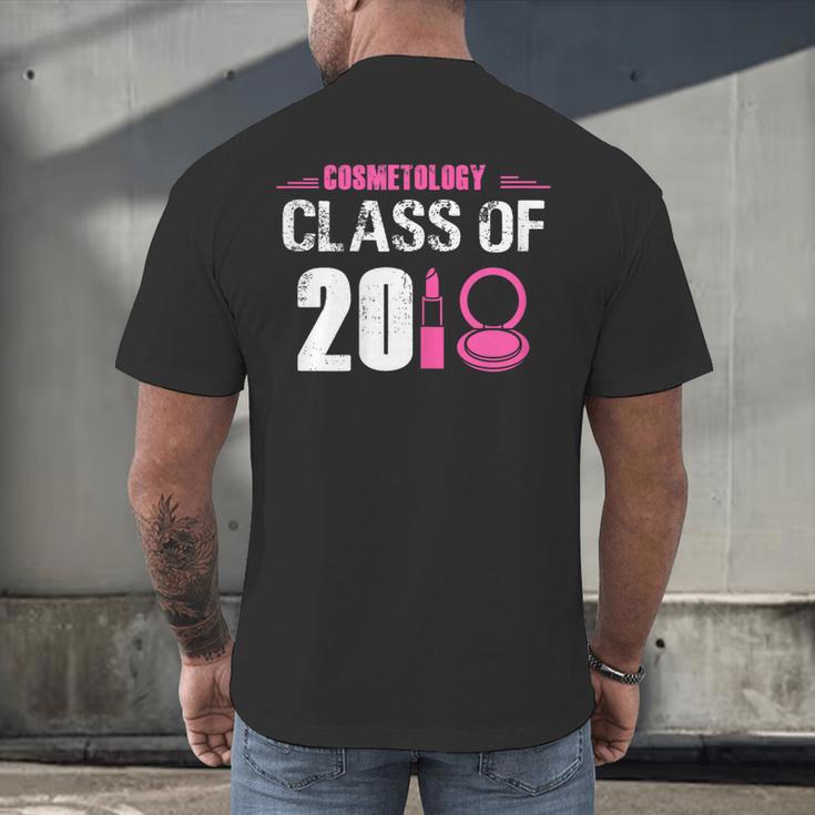 2018 Cosmetology Graduation Shirt Makeup Artist Men's Back Print T-Shirt