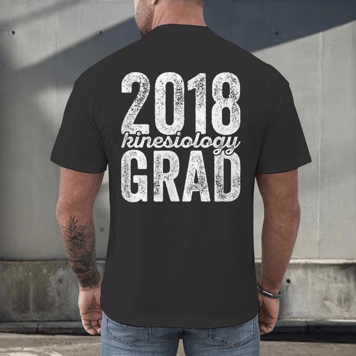 2018 Kinesiology Graduation Exercise Graduate Degree Men's Back Print T-Shirt