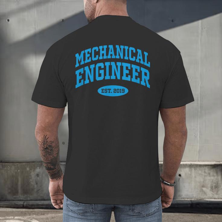 2019 Graduation For Mechanical Engineer Men's Back Print T-Shirt