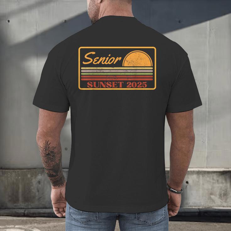 2025 Graduation Highschool Senior Sunset Men's Back Print T-Shirt