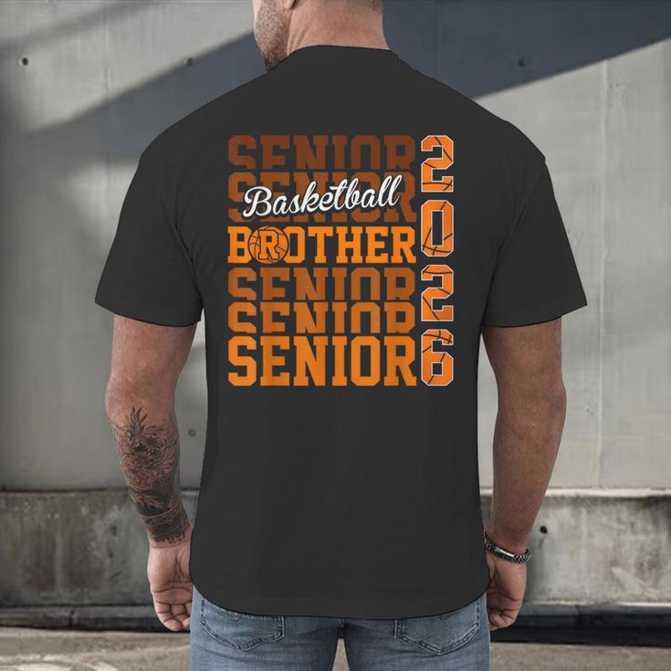 2026 Basketball Senior Brother Graduation Matching Family Men's Back Print T-Shirt