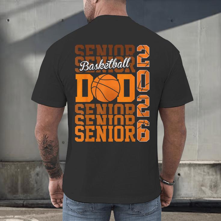 2026 Basketball Senior Dad Graduation Matching Family Men's Back Print T-Shirt