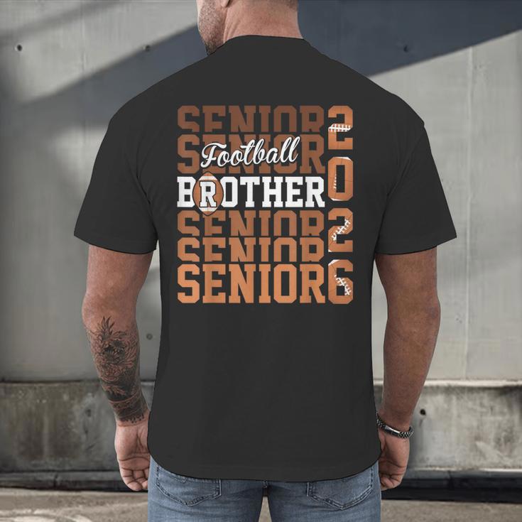 2026 Football Senior Brother Graduation Matching Family Men's Back Print T-Shirt