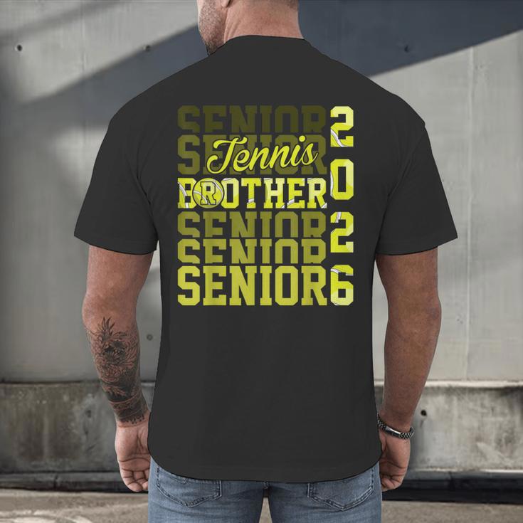 2026 Tennis Senior Brother Graduation Matching Family Men's Back Print T-Shirt