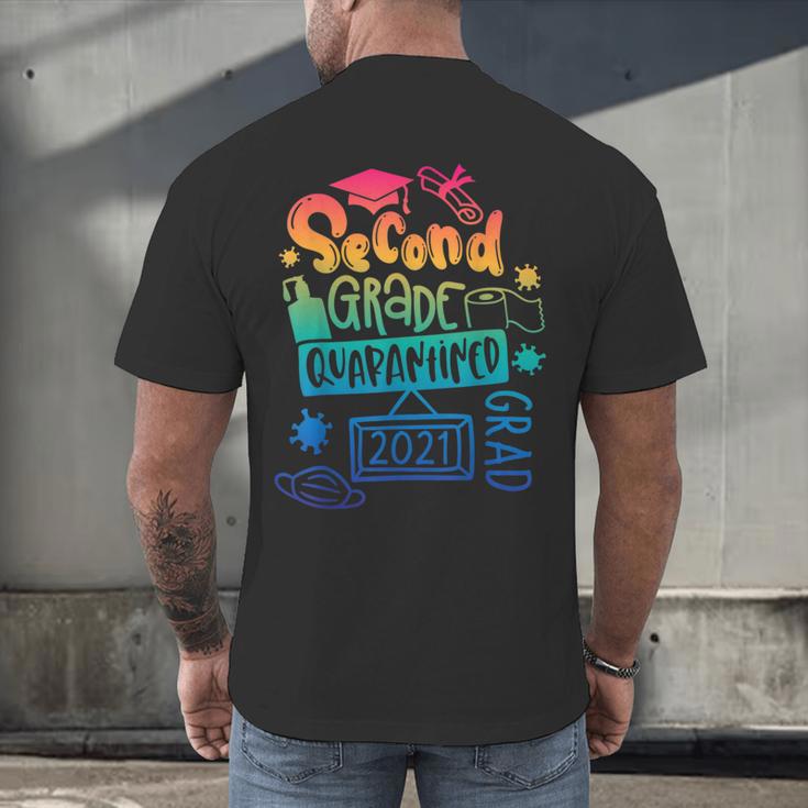 2nd Grade 2021 Graduate Quarantine Second Grade Graduation Men's Back Print T-Shirt