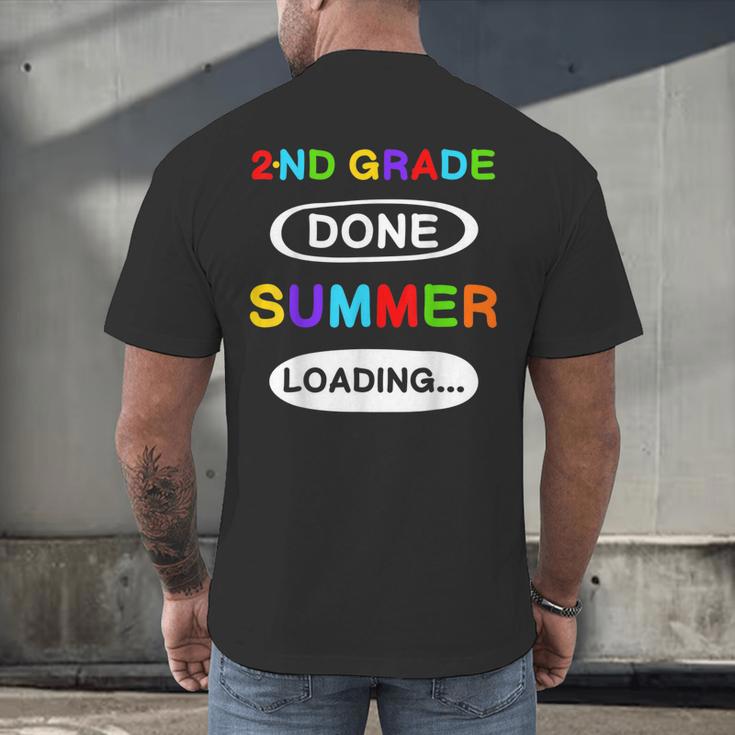 2nd Grade Graduation Shirt 2nd Grade Done Summer Loading Men's Back Print T-Shirt