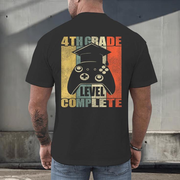 4th Grade Level Complete Gamer Class Of 2023 Graduation Men's Back Print T-Shirt