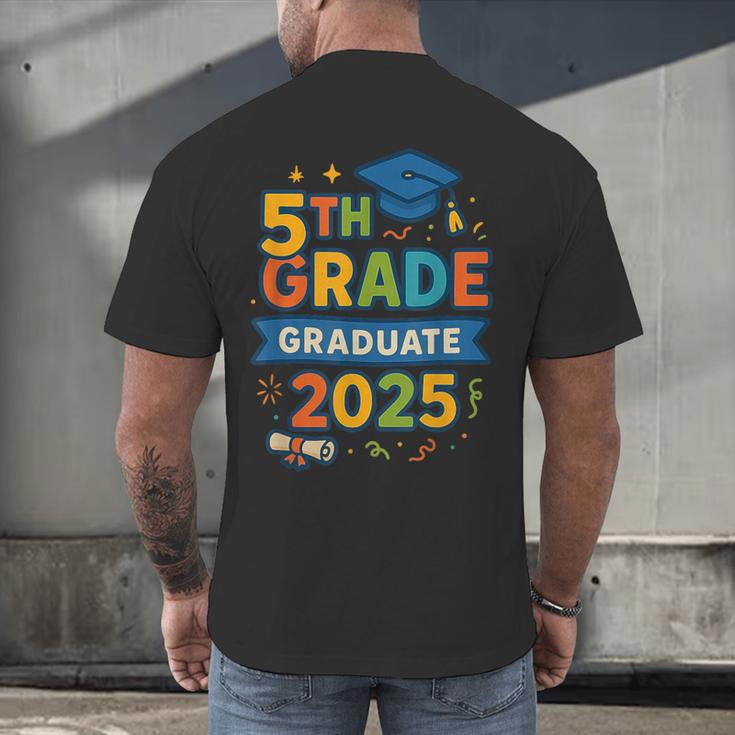 5th Grade Graduation 2025 Graphic – Class Of 2025 Theme Men's Back Print T-Shirt