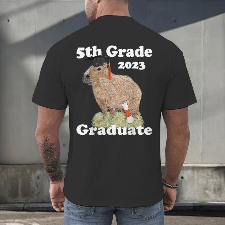 5th Grade Graduation Class Of 2023 Capybara Fifth Graduate Men's Back Print T-Shirt