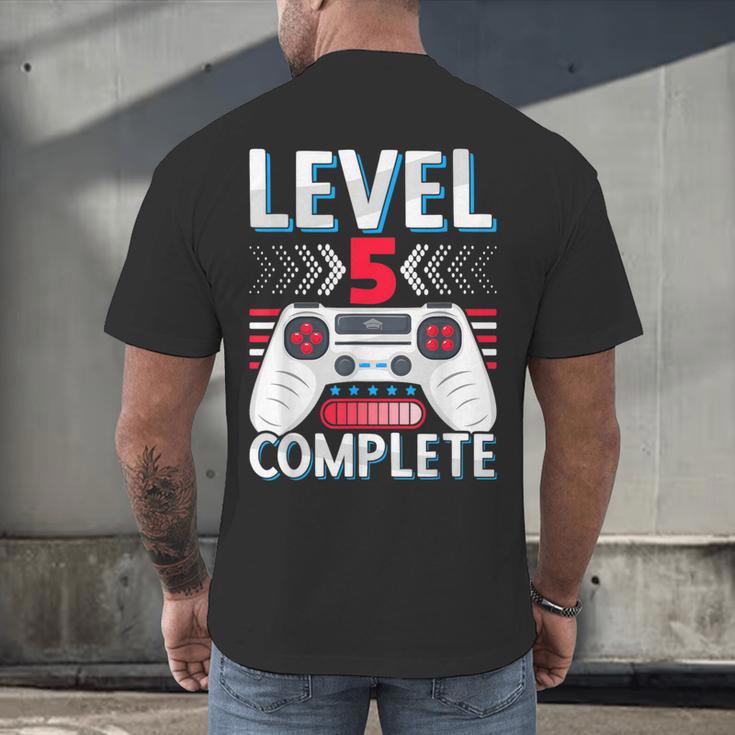 5th Grade Graduation Elementary School Graduate Level 5 Men's Back Print T-Shirt