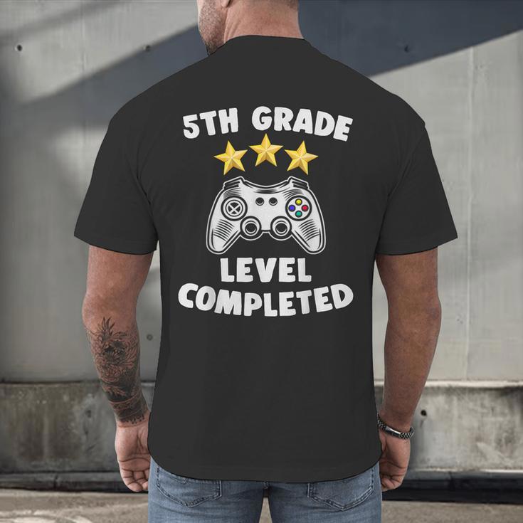 5th Grade Graduation Video Gamer Tee Men's Back Print T-Shirt