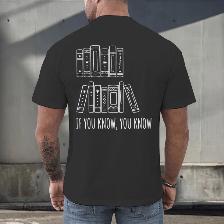 6 7 If You Know You Know Books Six Seven Meme Men's Back Print T-Shirt 6 7 If You Know You Know Books Six Seven Meme Men's Back Print T-Shirt