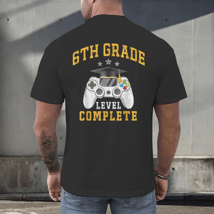 6th Grade Graduation Senior Video Gamer Graduated Men's Back Print T-Shirt