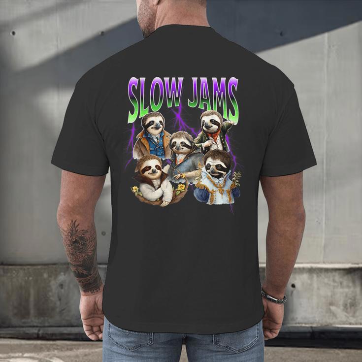 90s Style Bootleg Trendy Sloth Design For Introverts Men's Back Print T-Shirt 90s Style Bootleg Trendy Sloth Design For Introverts Men's Back Print T-Shirt