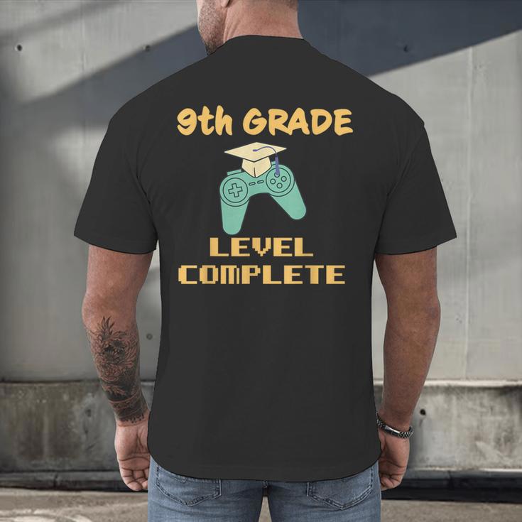 9th Grade Graduate Boys Girls Gamer Ninth Grade Graduation Men's Back Print T-Shirt