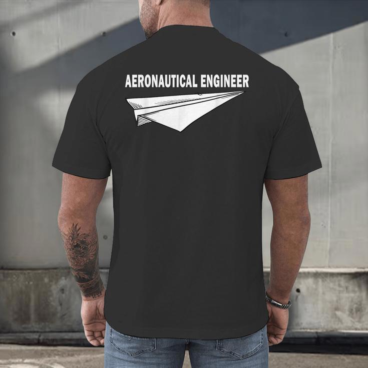 Aerospace Engineer Student Aerospace Engineering Graduation Men's Back Print T-Shirt