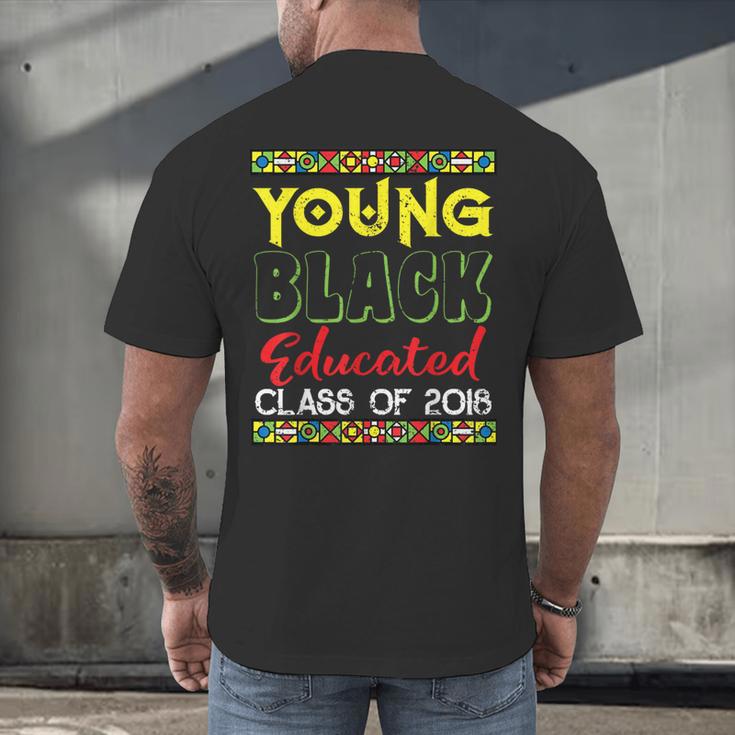 African American High School Graduation Grad Shirt Men's Back Print T-Shirt