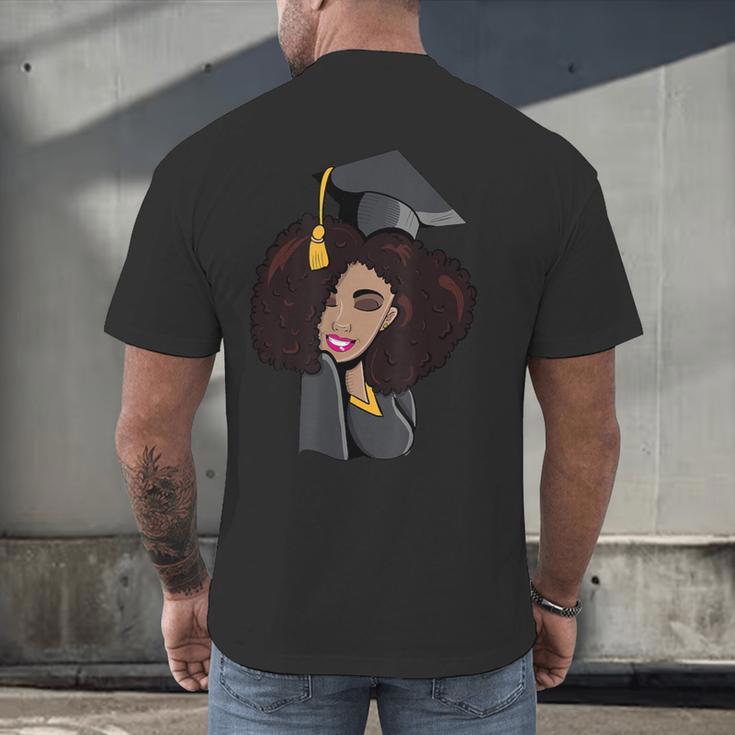 African Woman Educated Graduation 2019 Proud Men's Back Print T-Shirt