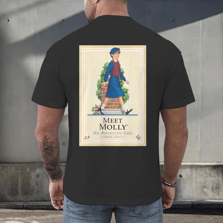 American Girl Meet Molly Book Cover Men's Back Print T-Shirt American Girl Meet Molly Book Cover Men's Back Print T-Shirt