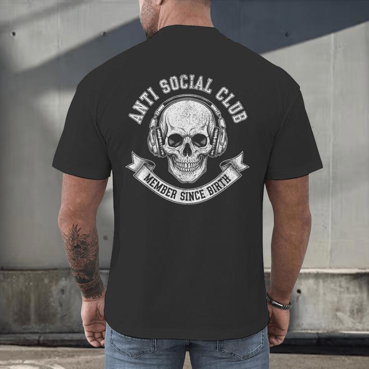 Anti Social Club Official Member Introvert Crest Men's Back Print T-Shirt Anti Social Club Official Member Introvert Crest Men's Back Print T-Shirt