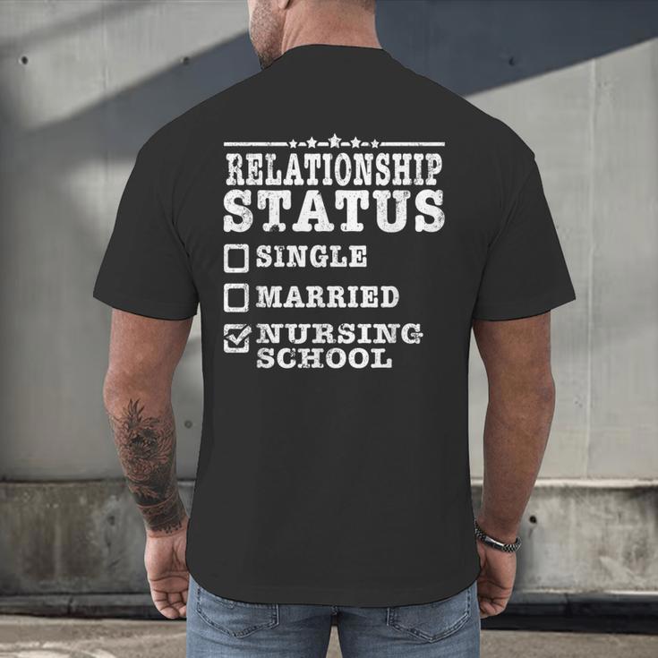 Anti Valentines Day Nursing School Nurse Graduation Shirt Men's Back Print T-Shirt