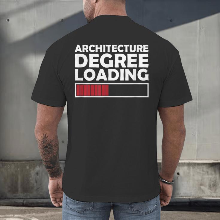 Architecture Degree Loading Graduation Student Men's Back Print T-Shirt