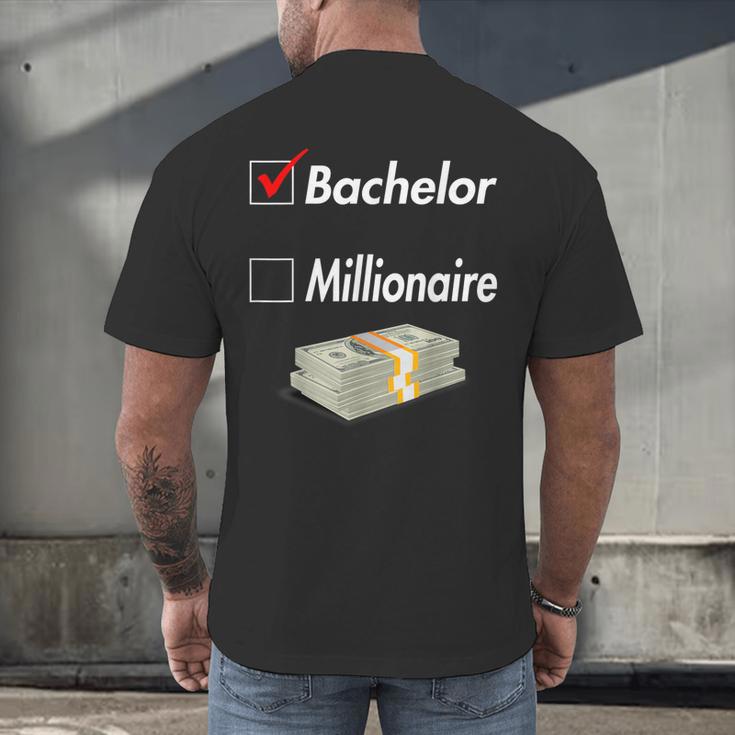 Bachelor Graduation Men's Back Print T-Shirt