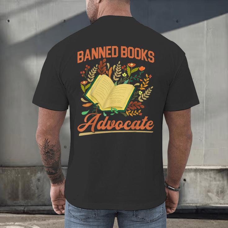 Banned Books Week Read Banned Books Reader Men's Back Print T-Shirt