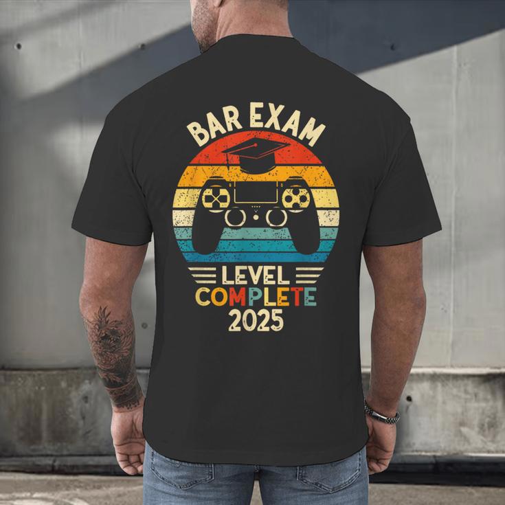 Bar Exam Level Complete 2025 Lawyer Law School Graduation Men's Back Print T-Shirt