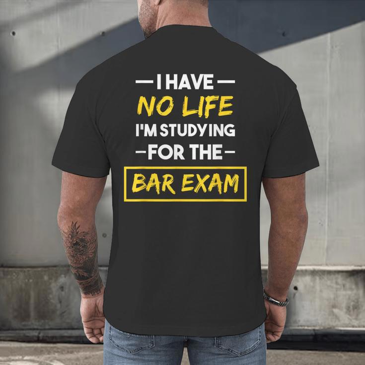 Bar Exam Shirt Law School Graduation Men's Back Print T-Shirt