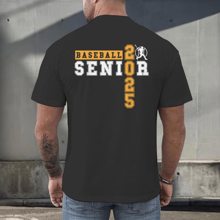 Baseball Senior Night Baseball Senior 2025 Graduation 11 Men's Back Print T-Shirt