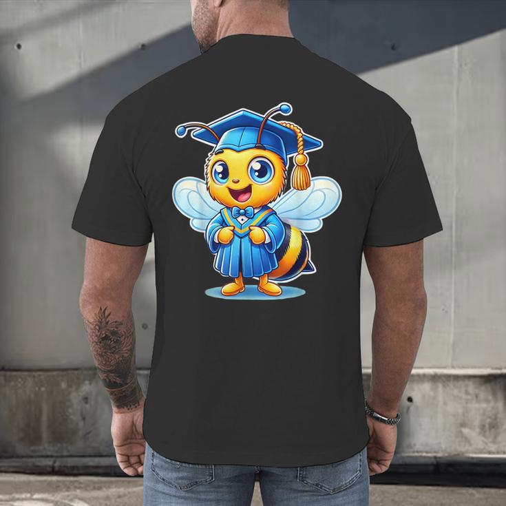 Bee Graduation Cute Kindergarten Elementary High School Men's Back Print T-Shirt