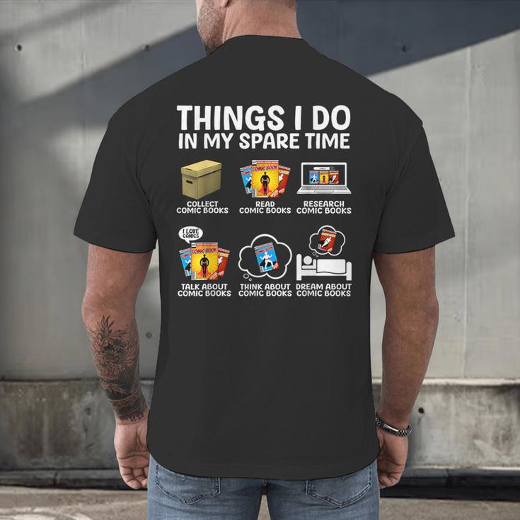 Best Comic Book For Men Women Comic Book Collectors Men's Back Print T-Shirt