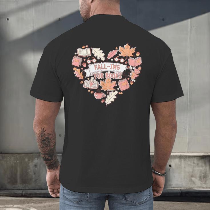 Big Book And Fall Heart Men's Back Print T-Shirt Big Book And Fall Heart Men's Back Print T-Shirt