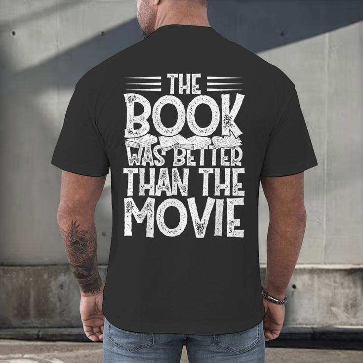 The Book Was Better Than The Movie Men's Back Print T-Shirt