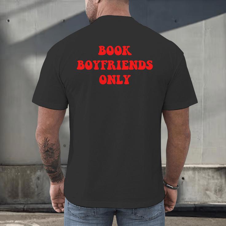 Book Boyfriends Only Men's Back Print T-Shirt Book Boyfriends Only Men's Back Print T-Shirt