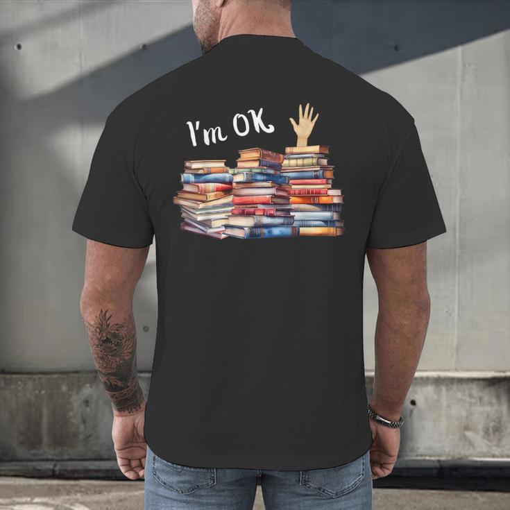 Book Lover For Women Readers Teacher Librarian Men's Back Print T-Shirt Book Lover For Women Readers Teacher Librarian Men's Back Print T-Shirt
