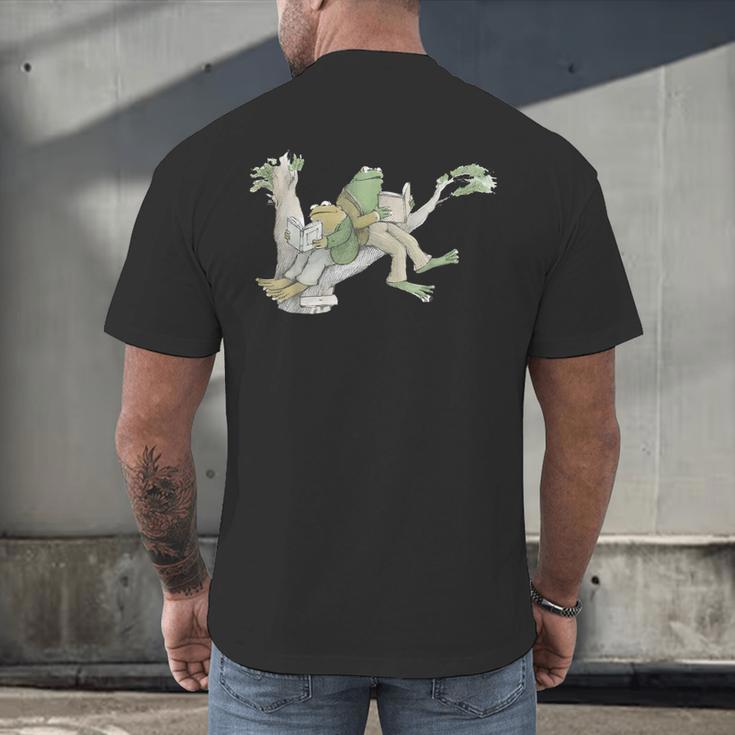Book Shirt Frog Toad Vintage Book Frog Men's Back Print T-Shirt